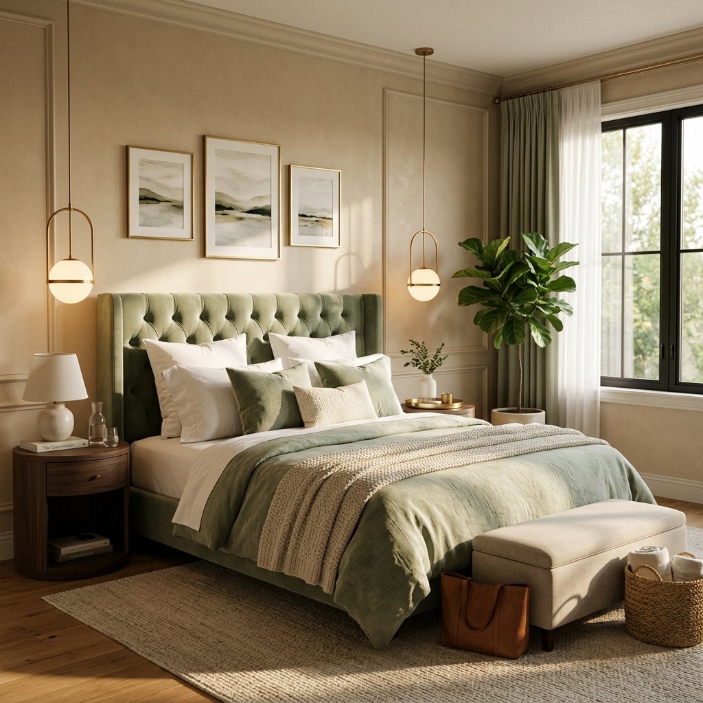Luxury designed bedroom after professional styling